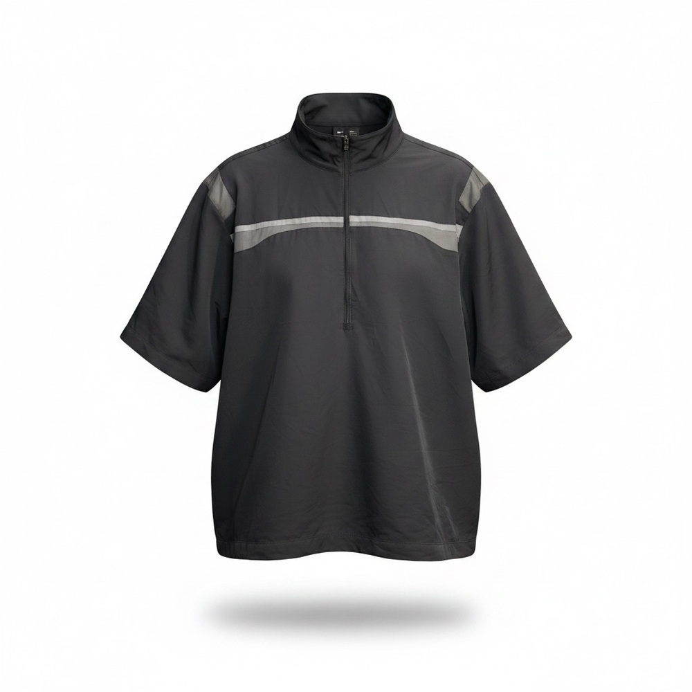 Nike Golf Men’s XL Black short sleeve 1/4 zip windbreaker pullover jacket